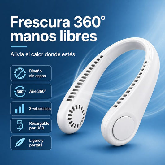 BrisaGo® Ventilador de Cuello Portátil