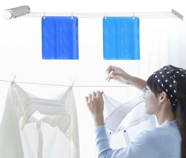 Tendedero de ropa retractil