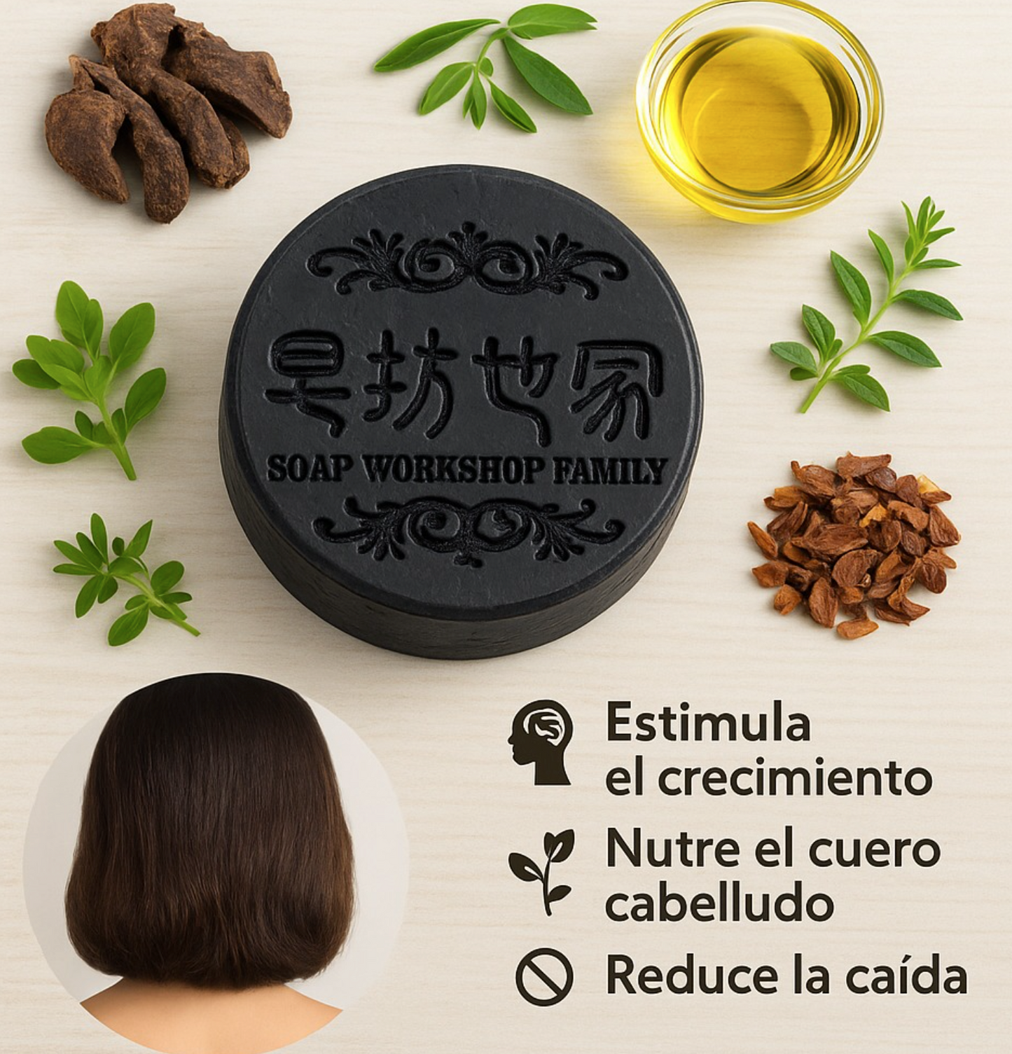 NaturWash® - Shampoo Capilar En Barra (oferta 2x1)