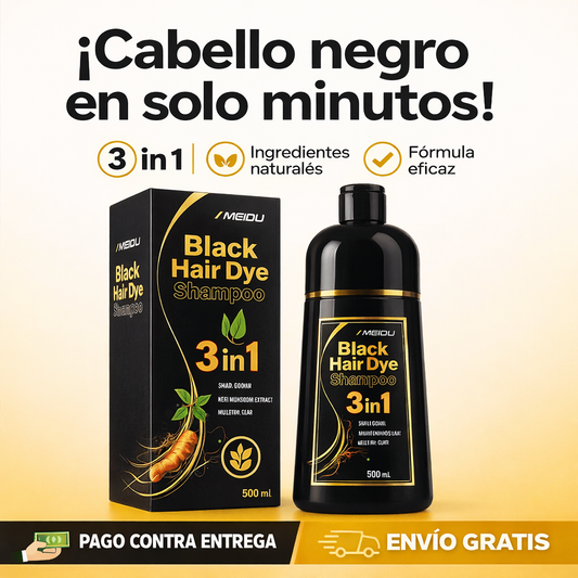 Black Hair Dye® - Shampoo Cubre Canas