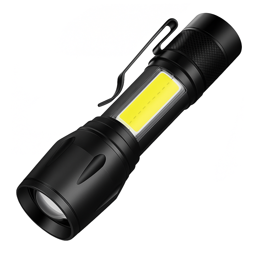 Linterna LED Recargable USB Portátil (Oferta 2x1)
