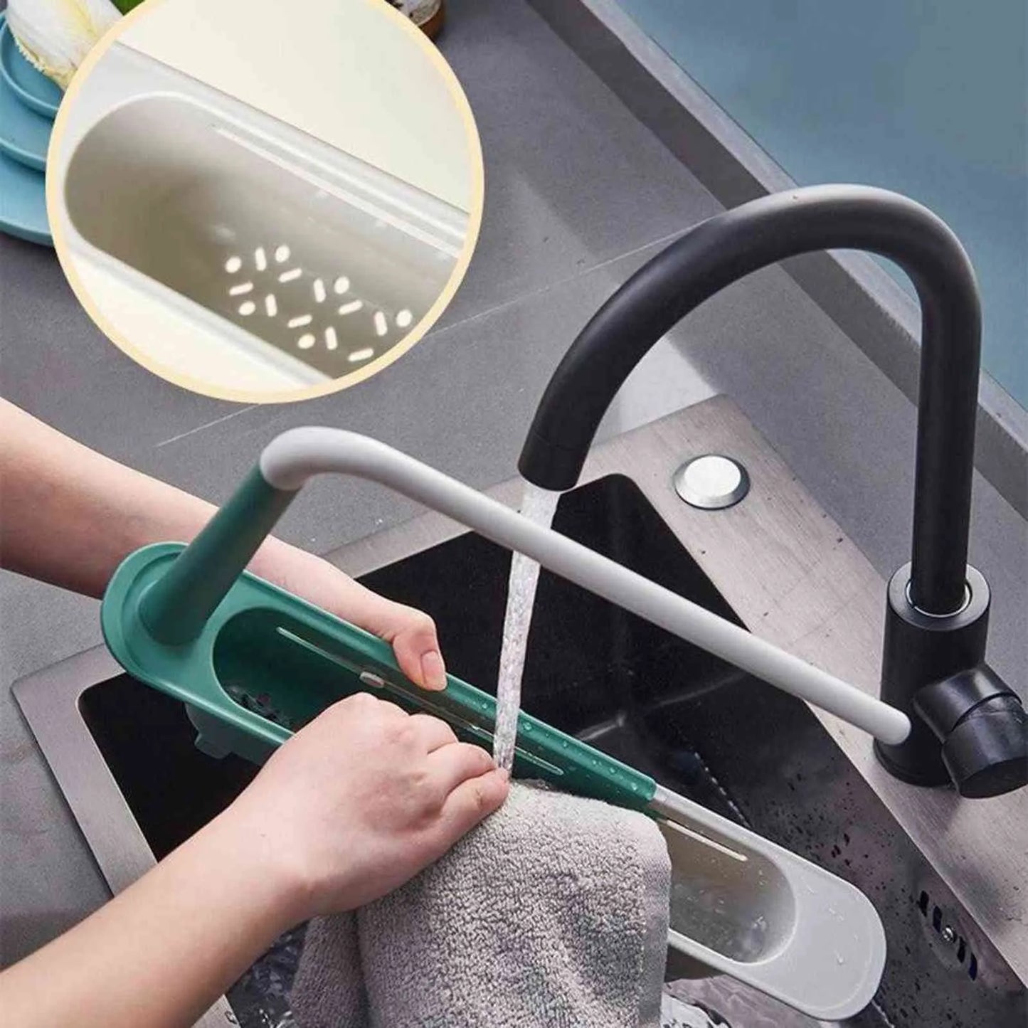 FlexRack® - Estante Telescópico para Fregadero